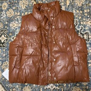 Brown Puffer Vest